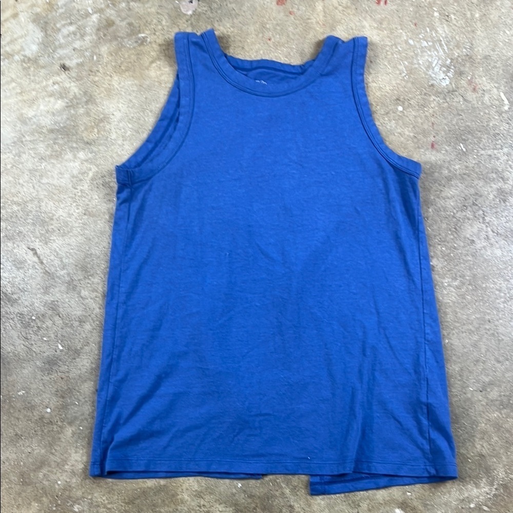 J. Crew Vibrant Blue Knit open Back Tank Top
Size: XS